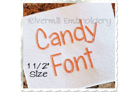 1 1 2 Candy Embroidery Font: A Craft Fair Favorite