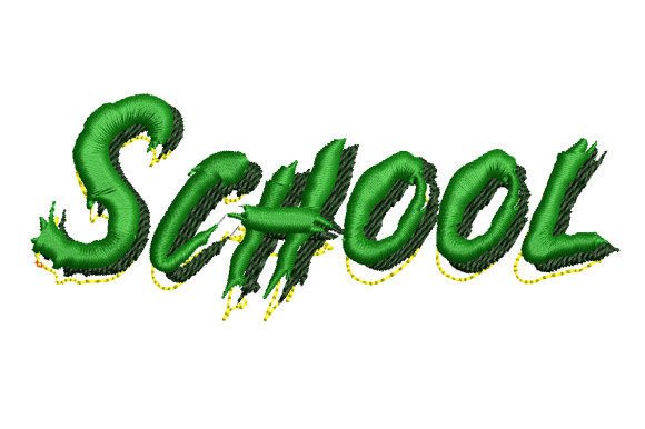 Cool School Font: A Charming Embroidery Choice for Meaningful Gifts