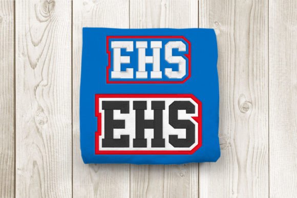 EHS High School Initials Embroidery: A Craft Fair Winner