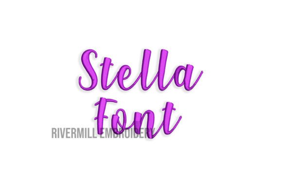 Half Inch Stella Embroidery Font: Boutique Apparel Review
