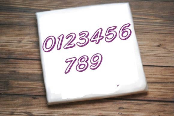 Numbers from 0 to 9 Embroidery Designs
