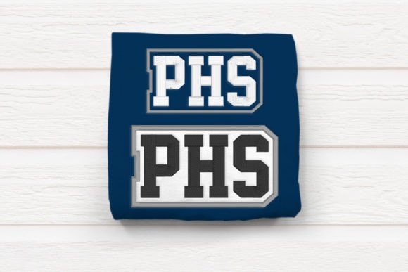 PHS High School Initials Embroidery Design Review